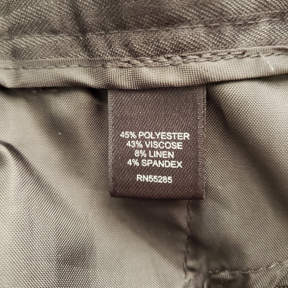 NEW Express Design Editor Blk/Wht Career Trousers - Picture 7 of 8